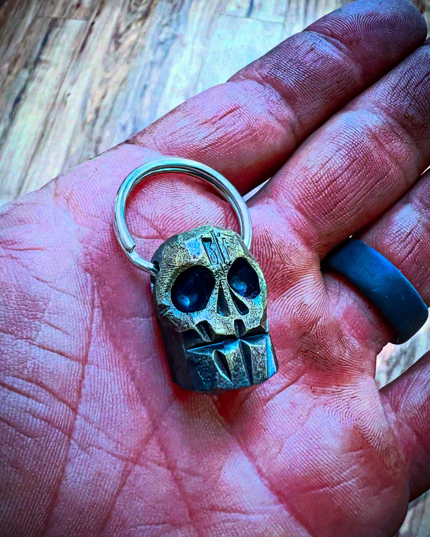 Bifrost Skull Keychain