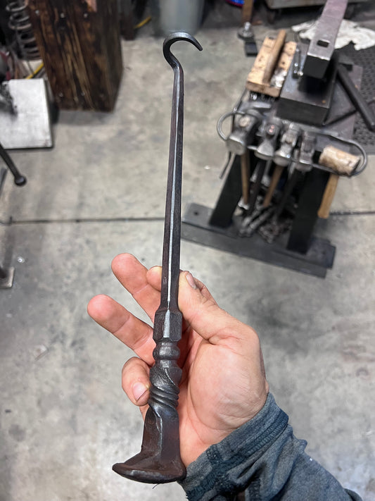 Railroad Spike Grilling Tool